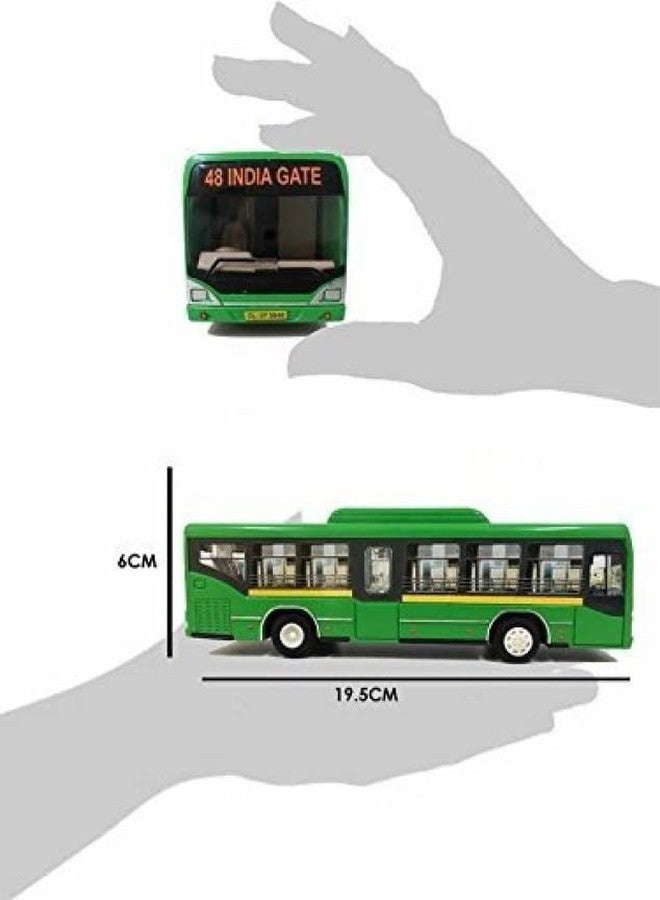 USCATALOG Gift Gallery Pull Back Toys Low Floor Bus - Image 5